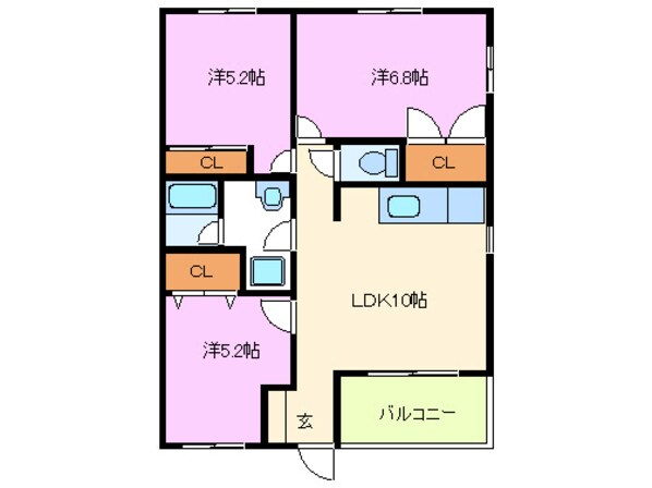 ナベ設計ビルの物件間取画像